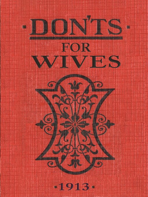Title details for Don'ts for Wives by Blanche Ebbutt - Available